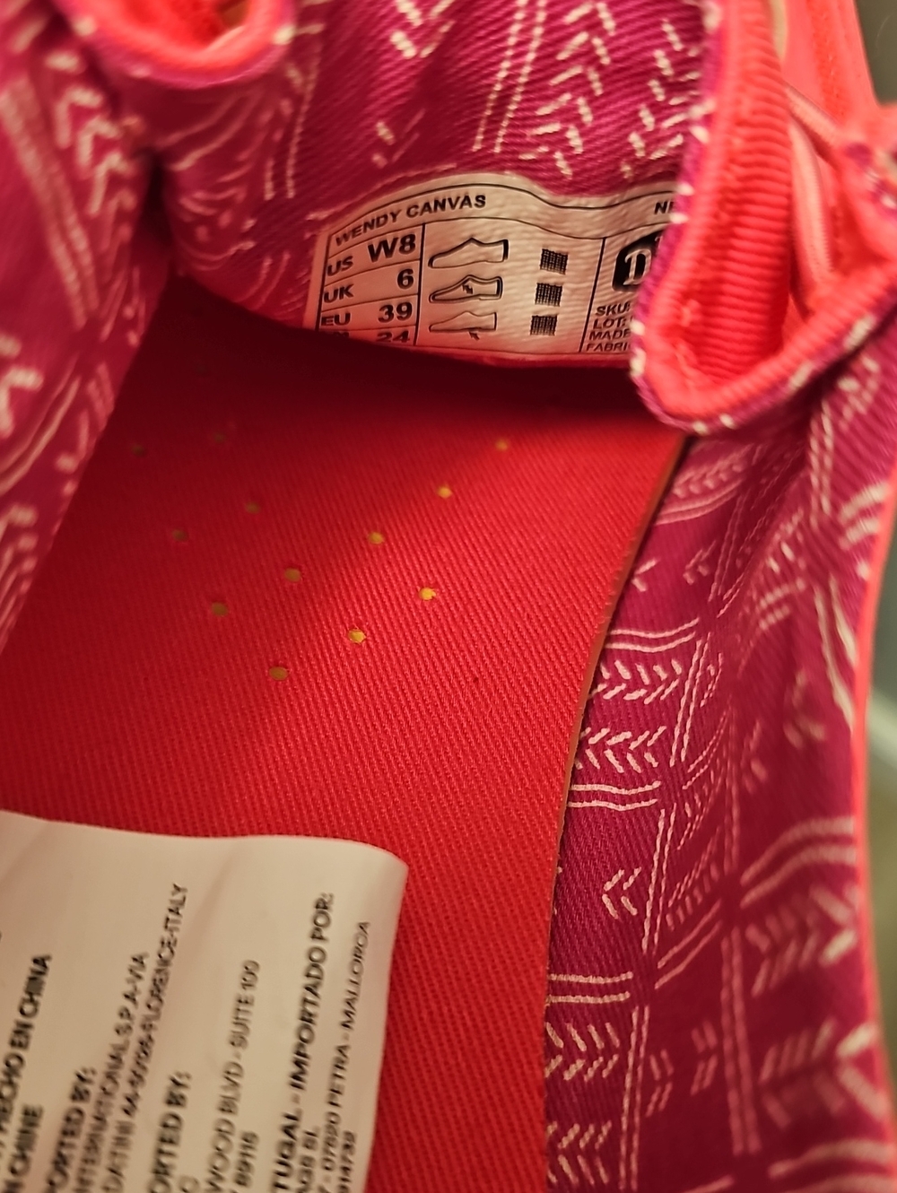 Women's Hey Dude Wendy Stretch Canvas Neon Pink. NWT. Never Worn. - Picture 8 of 10